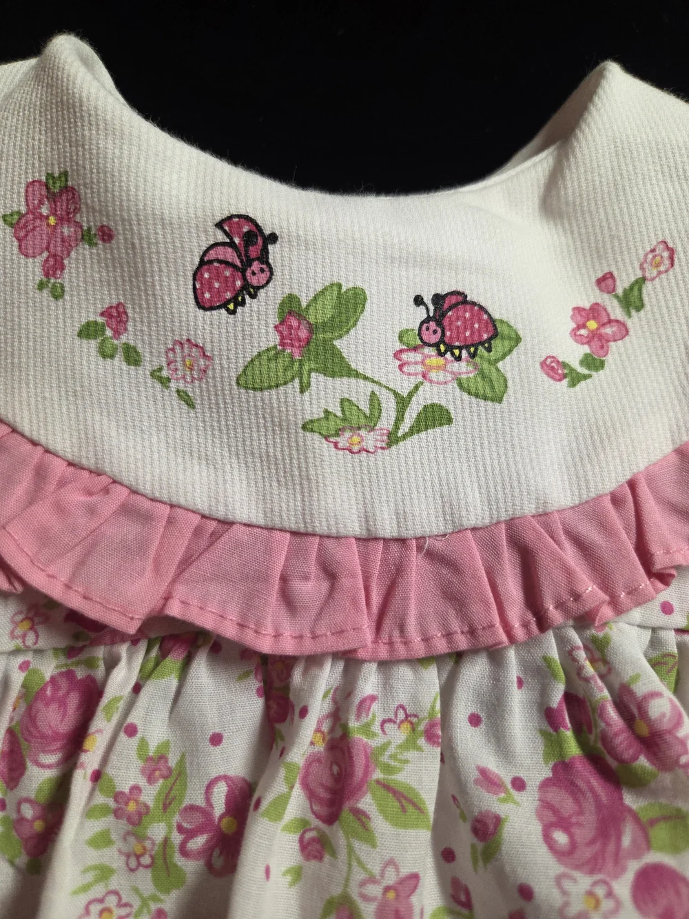 Catton Candy Pink & White Floral Diaper Cover Set